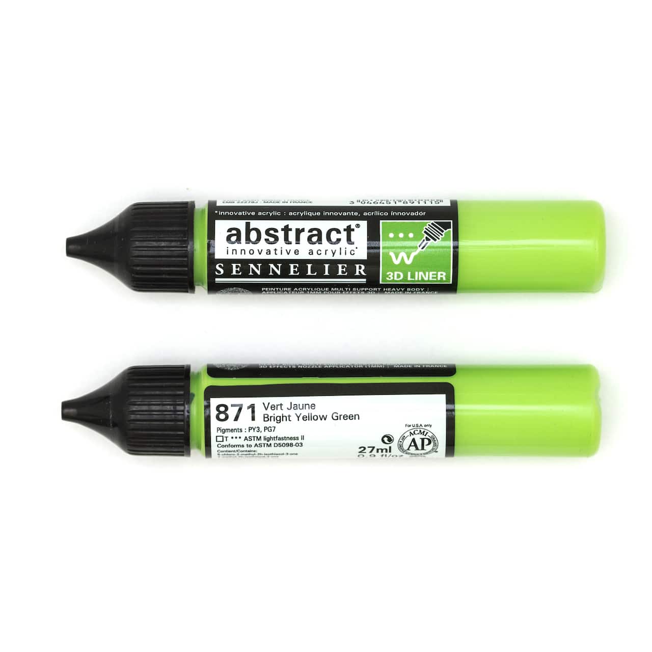 12 Pack: Sennelier Abstract&#xAE; Acrylic 3D Paint Liner